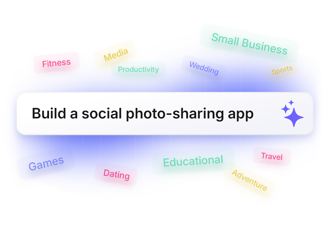 Describe your app idea with a simple prompt in LastApp.ai