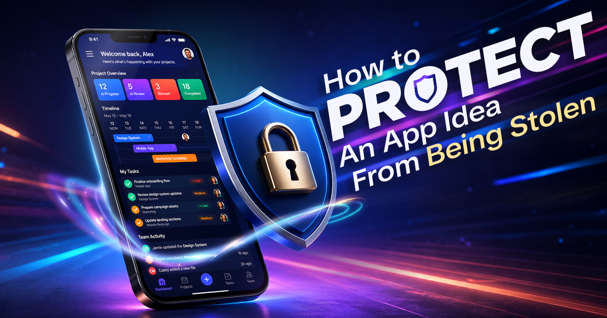 How to protect an app idea from being stolen - the 7-step legal framework with NDAs, patents, copyright, and trademarks
